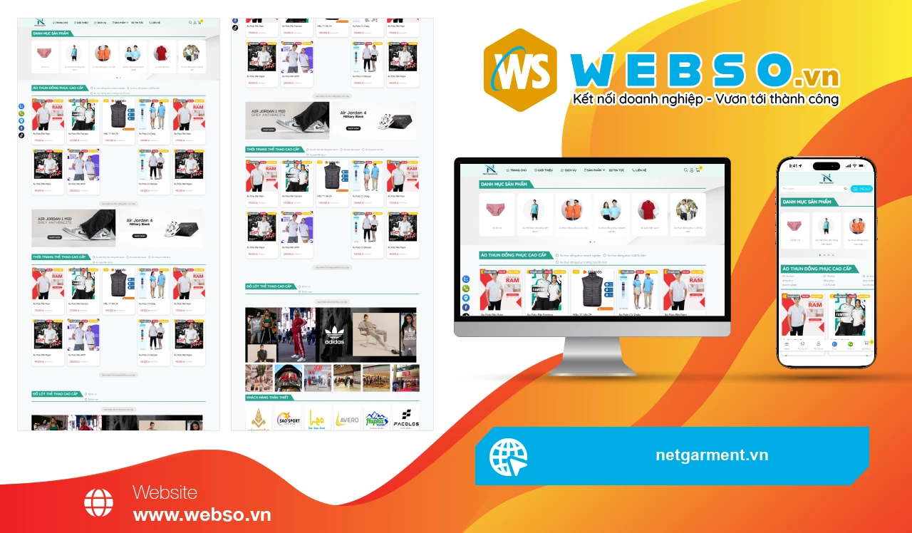 Thiết Kế Website Thời Trang Net Garment: Nâng Tầm Trải Nghiệm Mua Sắm Trực Tuyến