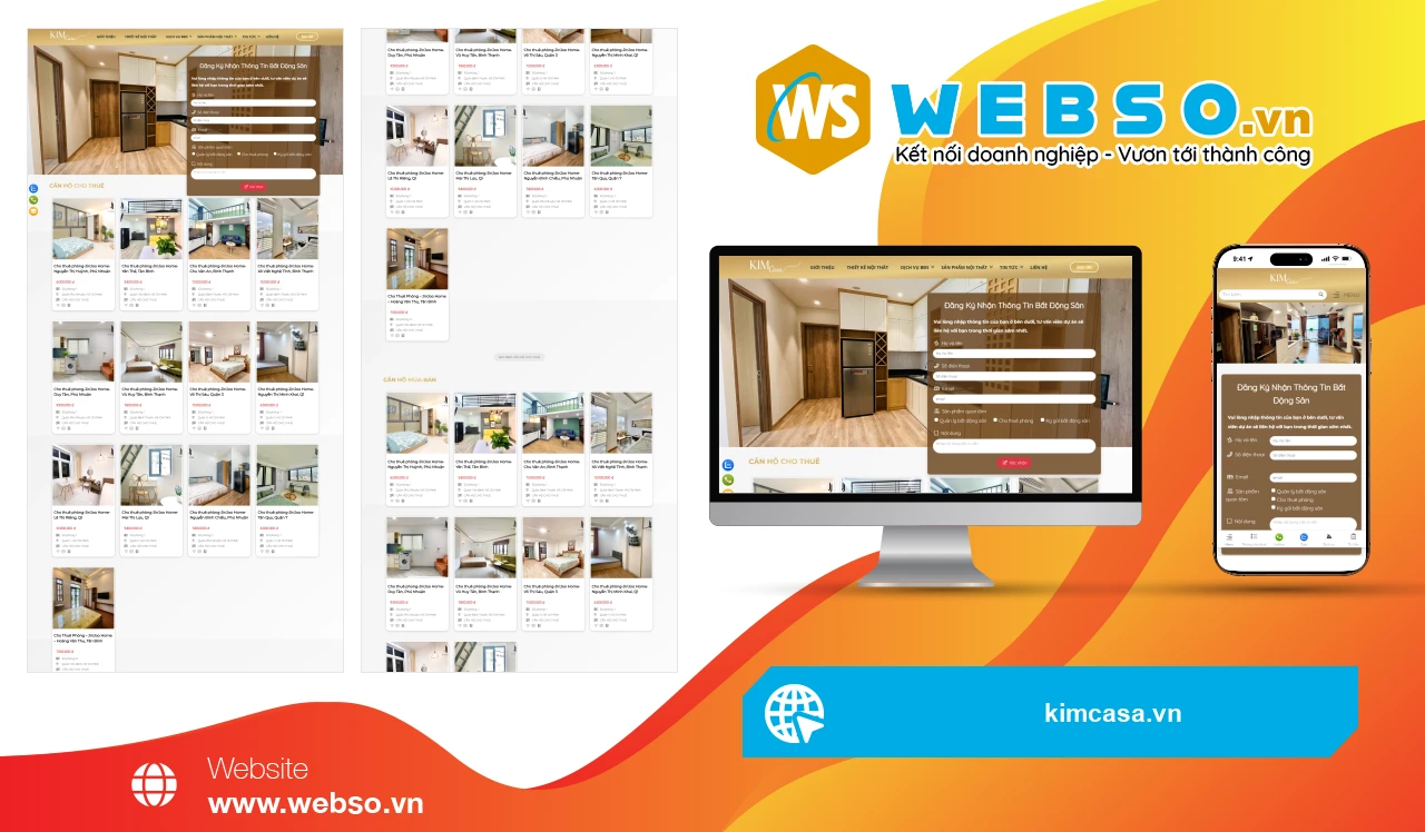 Thiết Kế Website Dịch Vụ Bất Động Sản KIMCASA: Giải Pháp Tìm Kiếm Nơi Ở Hoàn Hảo