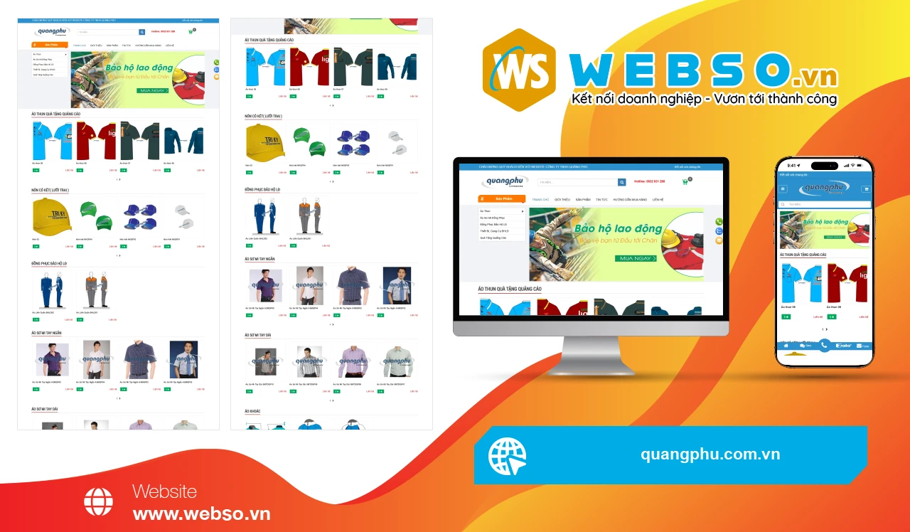 Thiết Kế Website Thương Mại Điện Tử Công Ty TNHH Quảng Phú: Nâng Tầm Thương Hiệu Với Giải Pháp Đặt Hàng Trực Tuyến