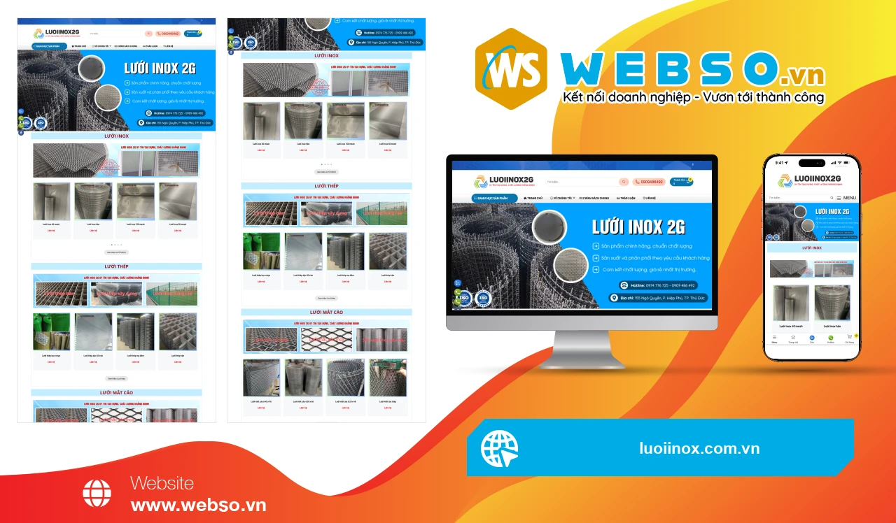 Thiết Kế Website Thương Mại Điện Tử Luoiinox: Giải Pháp Mua Sắm Thông Minh Cho Người Tiêu Dùng