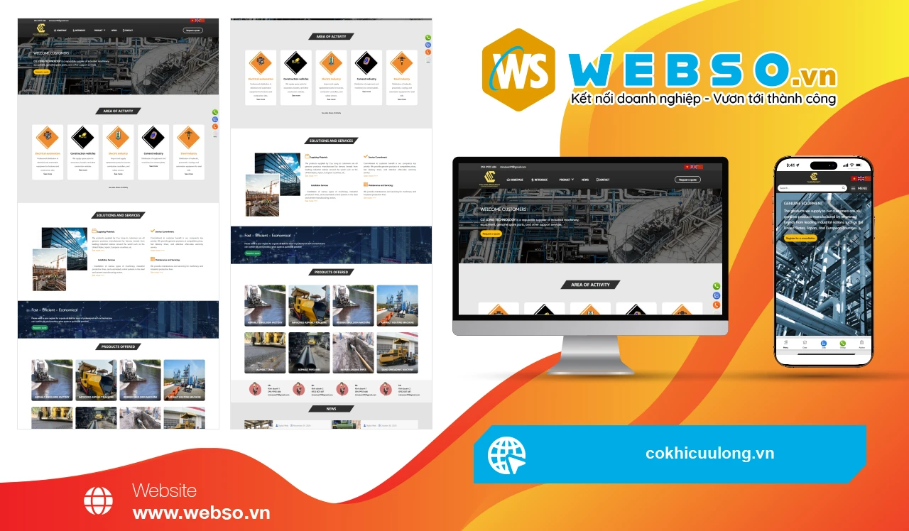Thiết Kế Website Bán Hàng Cửa Hàng Cơ Khí Cửu Long: Giải Pháp Tăng Trưởng Doanh Số Đột Phá