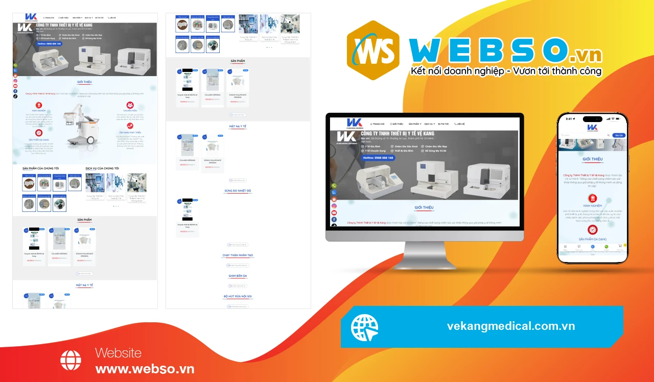 Thiết Kế Website Y Tế Vekang Medical: Giải Pháp Chăm Sóc Sức Khỏe Toàn Diện
