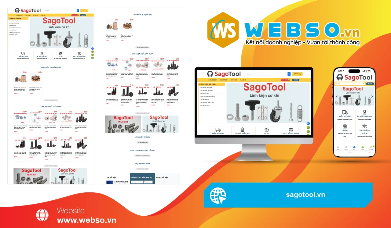 Thiết Kế Website Doanh Nghiệp SagoTool: Giải Pháp Tối Ưu Hóa Quy Trình Làm Việc
