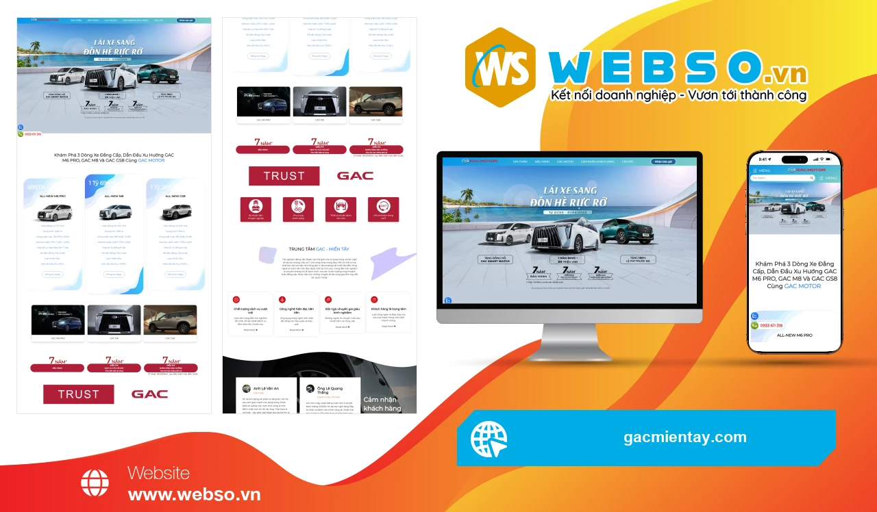 Thiết Kế Website Ô Tô GAC Motor: Nâng Tầm Trải Nghiệm Khách Hàng