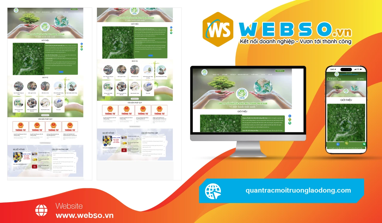 Thiết Kế Website Quan Trắc Môi Trường Lao Động: Giải Pháp Theo Dõi Chất Lượng Không Khí Hiệu Quả