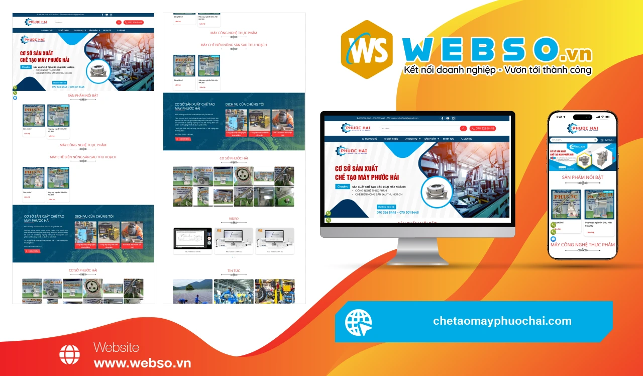 Thiết Kế Website Chế Tạo Máy Phước Hải: Nâng Tầm Thương Hiệu Ngành Máy