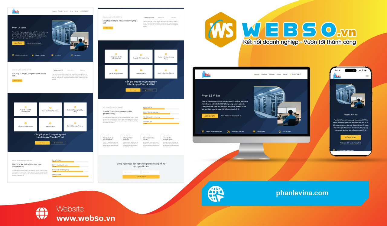 Thiết Kế Website Công Nghệ Thông Tin Phan Lê Vi Na: Giải Pháp IT Toàn Diện Cho Doanh Nghiệp