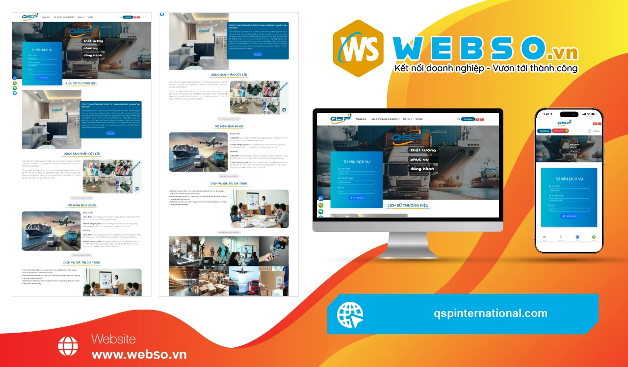 Thiết Kế Website Thương Mại Điện Tử QSP International: Giải Pháp Chuỗi Cung Ứng Hiệu Quả