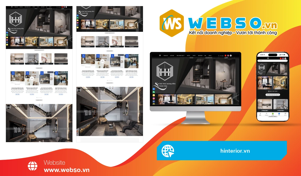 Thiết Kế Website Nội Thất Harmonic Interior: Giải Pháp Tinh Tế Cho Không Gian Sống