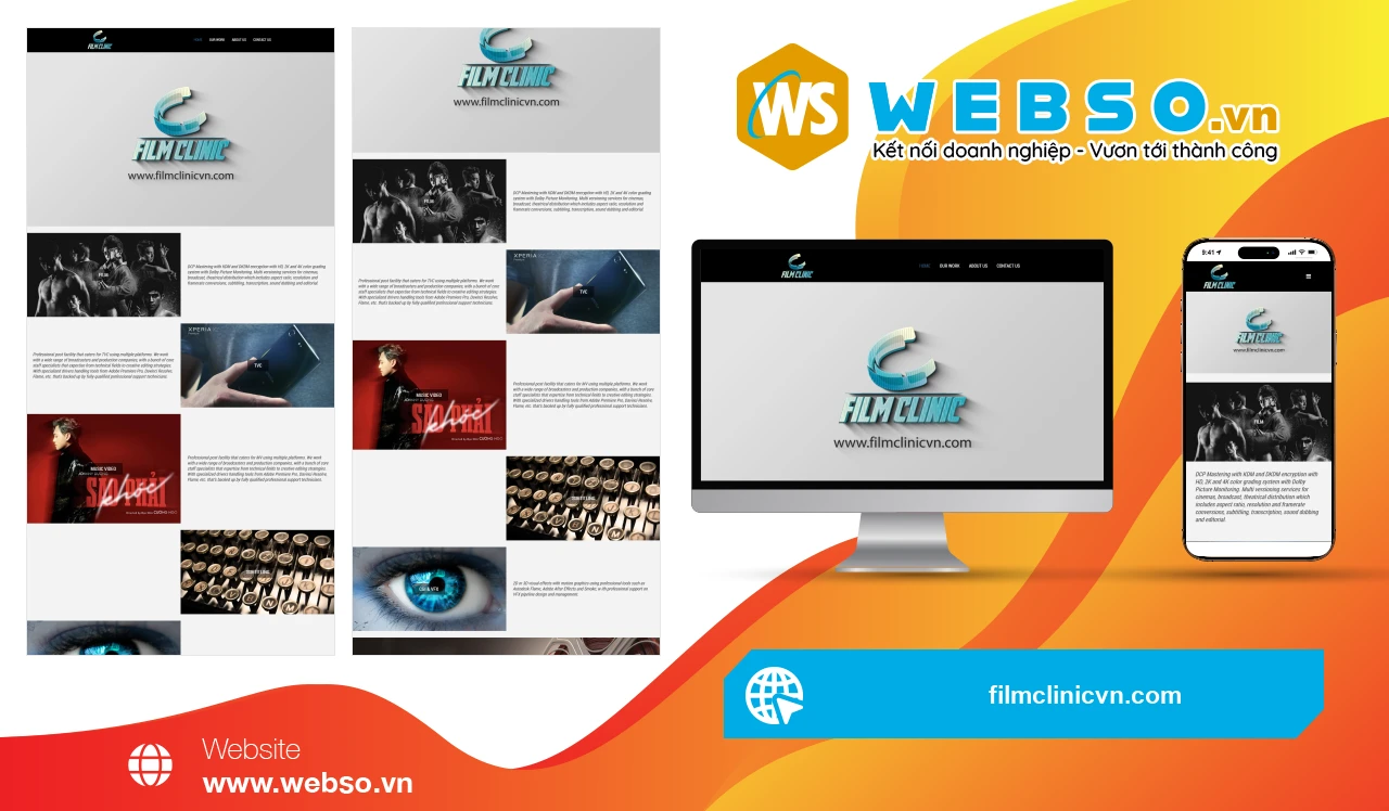 Thiết Kế Website Dịch Vụ Sản Xuất Phim Film Clinic: Nền Tảng Hiện Đại Cho Nghệ Thuật Hình Ảnh