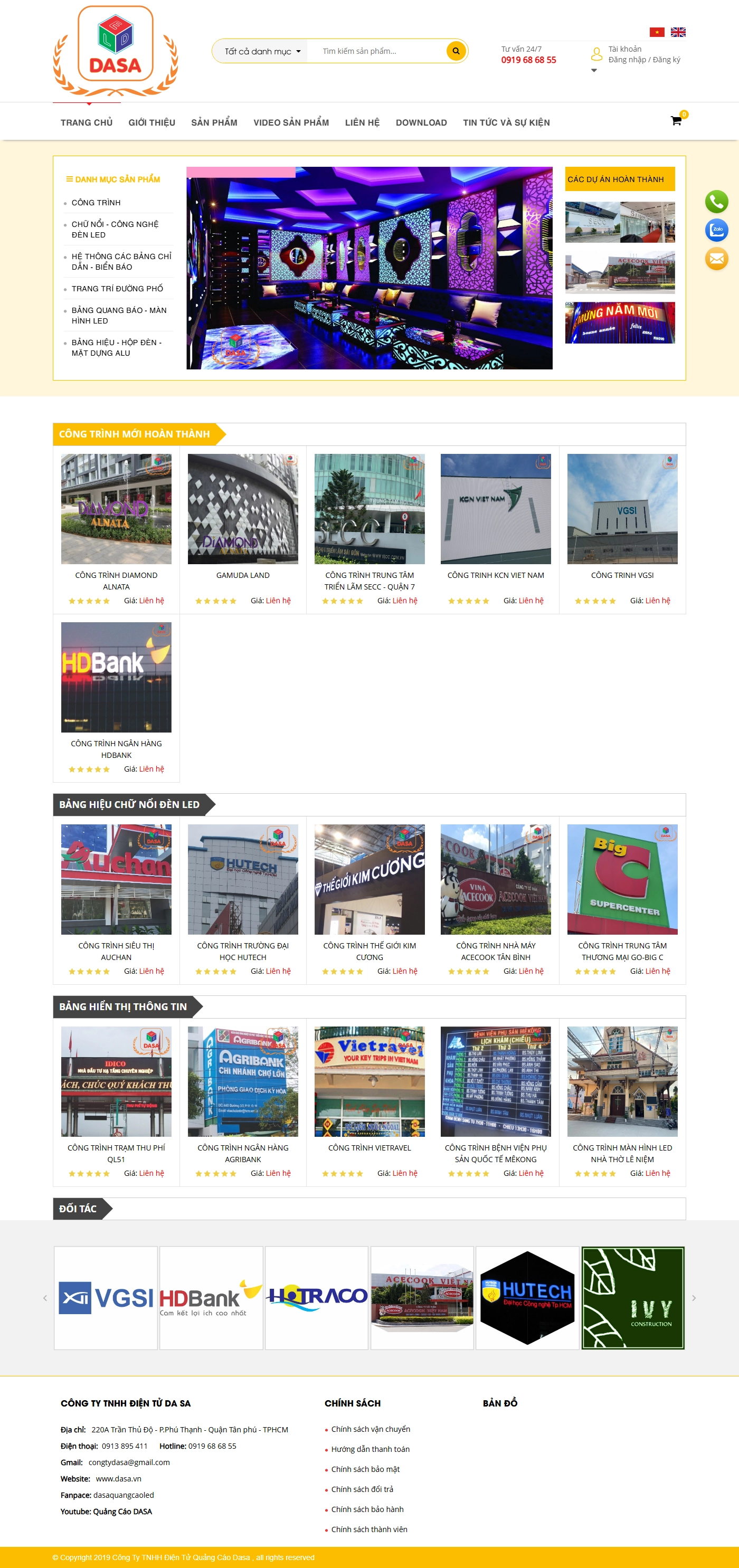 Giao diện desktop Thiết Kế Website Thương Mại Điện Tử Dasa: Giải Pháp Tăng Cường Khả Năng Tiếp Cận Khách Hàng.
