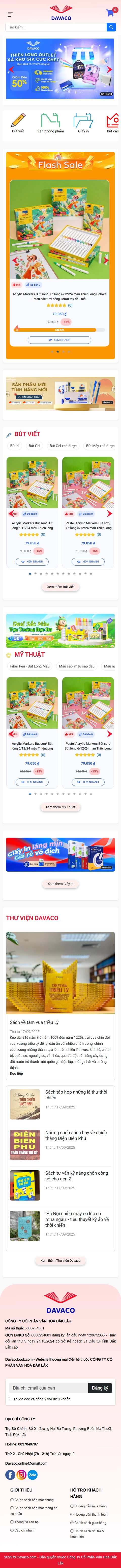 Giao diện mobile Thiết Kế Website Phát Hành Sách Davacobook: Trải Nghiệm Mua Sắm Văn Hóa Tuyệt Vời