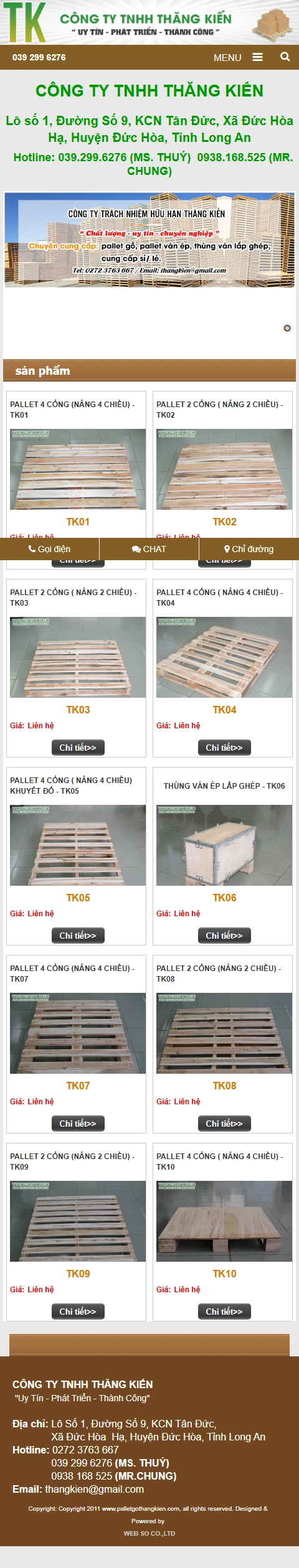 Giao diện mobile Thiết Kế Website Xuất Khẩu Pallet Thăng Kiến: Kết Nối Doanh Nghiệp Với Khách Hàng