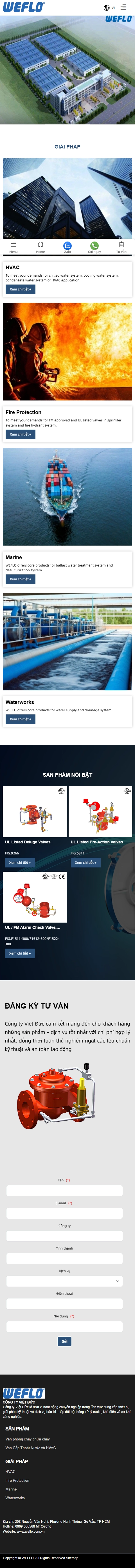 Giao diện mobile Thiết Kế Website Giải Pháp Kỹ Thuật Việt Đức: Nâng Cao Uy Tín Thương Hiệu