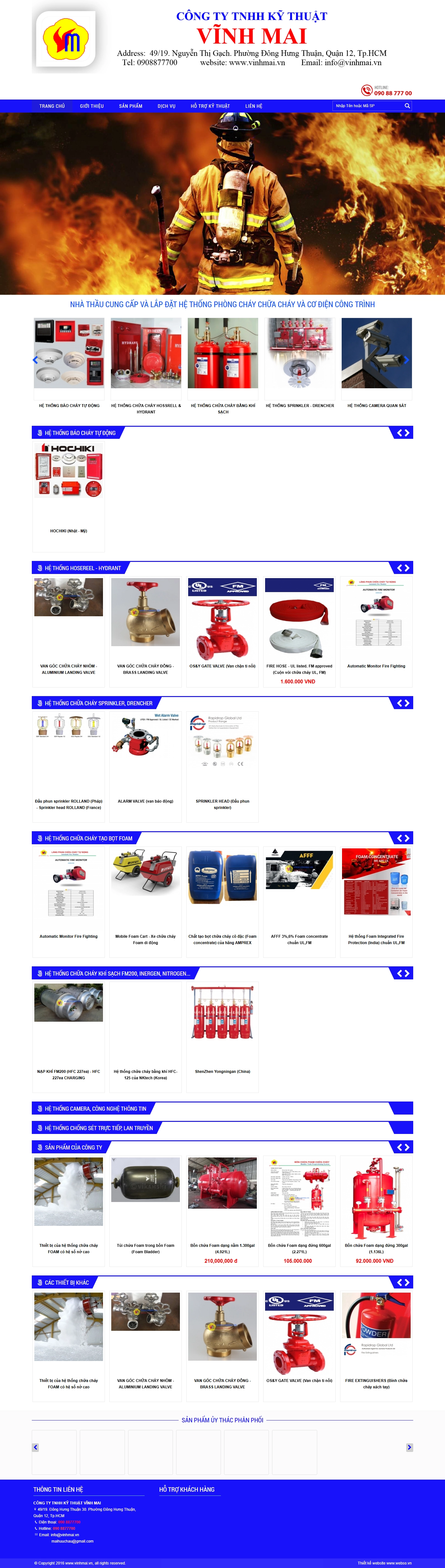 Giao diện desktop Thiết Kế Website Hệ Thống Phòng Cháy Chữa Cháy Công Ty TNHH Kỹ Thuật Vĩnh Mai: Giải Pháp An Toàn Hiệu Quả Cho Mọi Công Trình