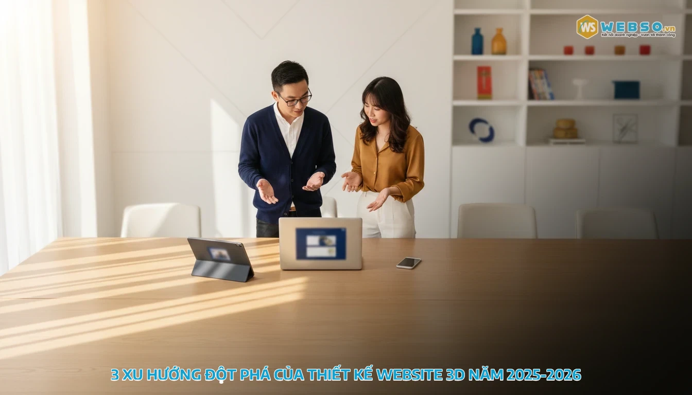 thiết kế website 3d - 3 xu hướng đột phá của thiết kế website 3D năm 2025-2026