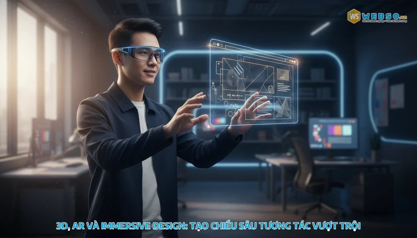 xu hướng thiết kế web - 3D, AR và WebGL: Tạo chiều sâu tương tác đột phá