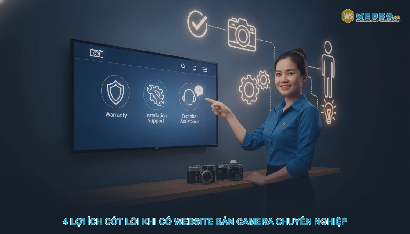 Thiết kế website bán camera - 4 lợi ích cốt lõi khi có website bán camera chuyên nghiệp