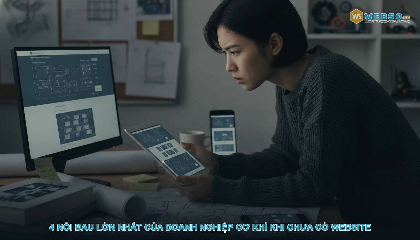 Thiết kế website cơ khí - 4 nỗi đau lớn nhất của doanh nghiệp cơ khí khi chưa có website