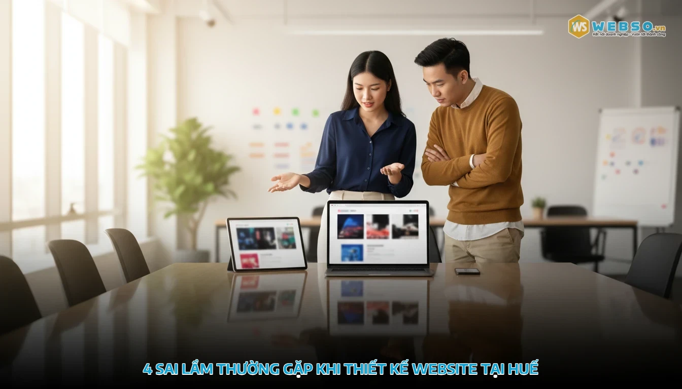 thiết kế website tại huế - 4 sai lầm thường gặp khi thiết kế website tại Huế