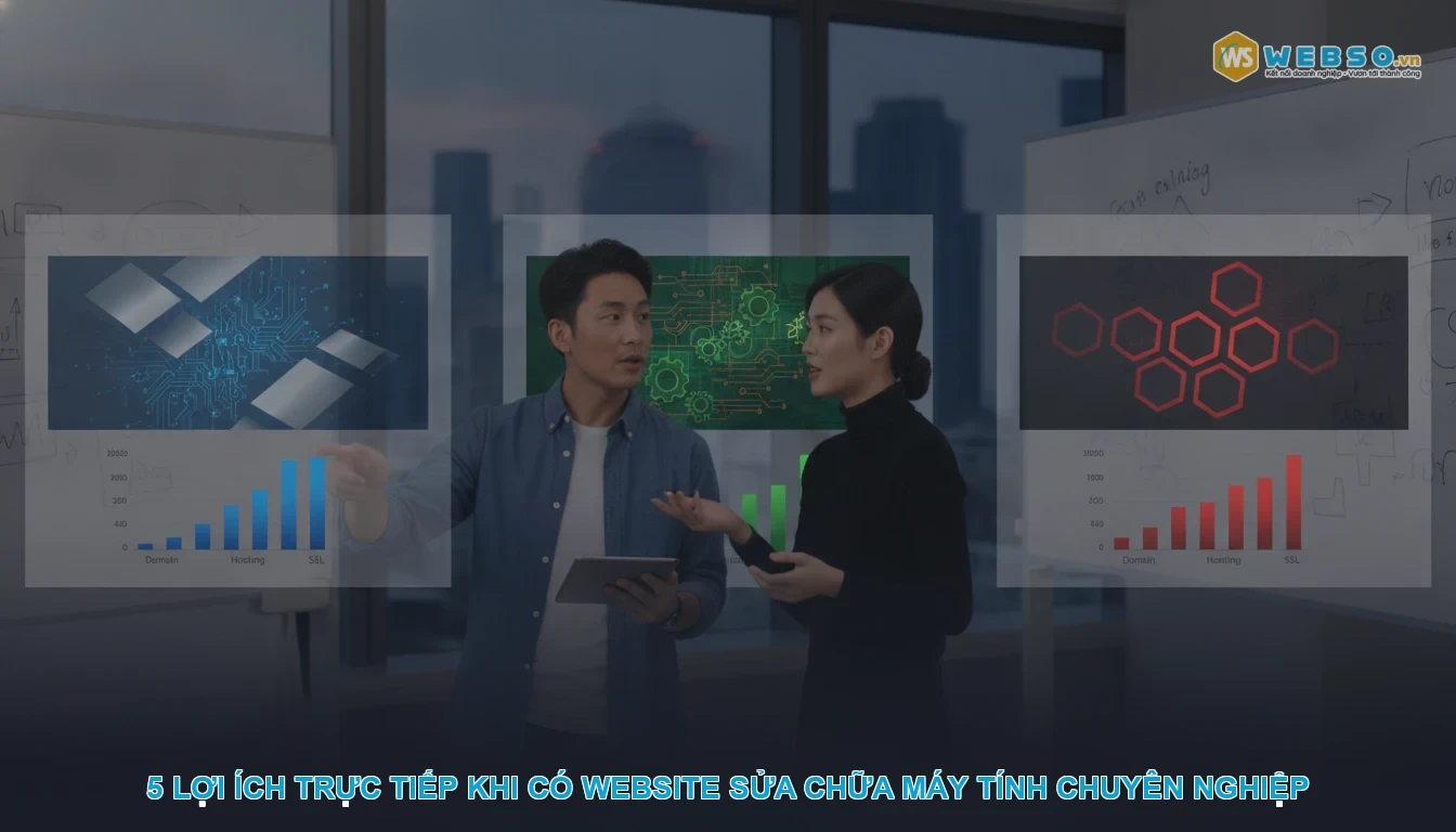 Thiết kế website sửa chữa bảo trì máy tính - 5 lợi ích trực tiếp khi có website sửa chữa máy tính chuyên nghiệp