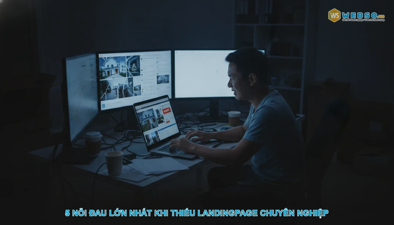 Thiết kế landingpage bất động sản - 5 Nỗi Đau Lớn Nhất Khi Thiếu Landingpage Chuyên Nghiệp
