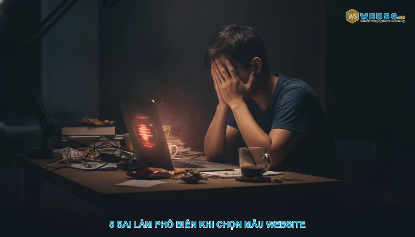 Mẫu website - 5 sai lầm phổ biến khi chọn mẫu website