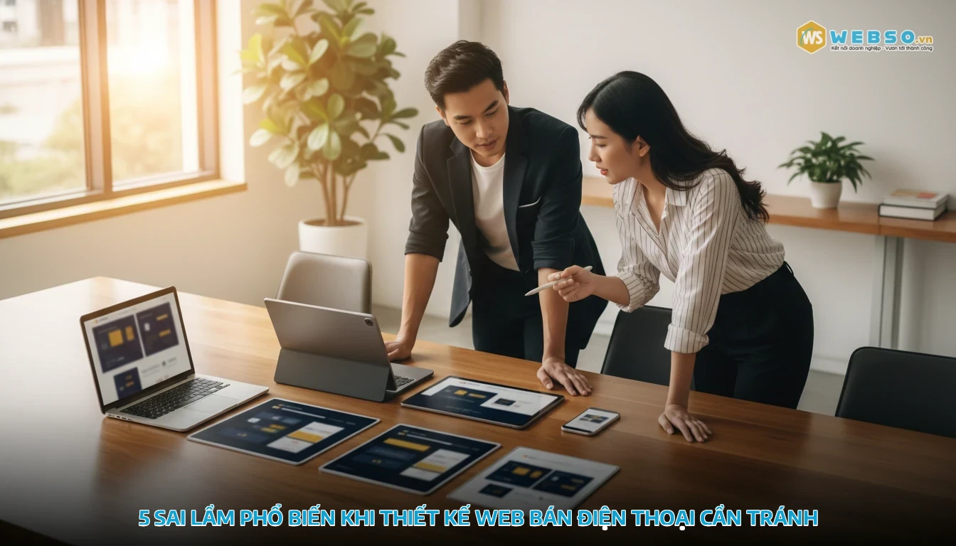 thiết kế web bán điện thoại - 5 sai lầm phổ biến khi thiết kế web bán điện thoại cần tránh