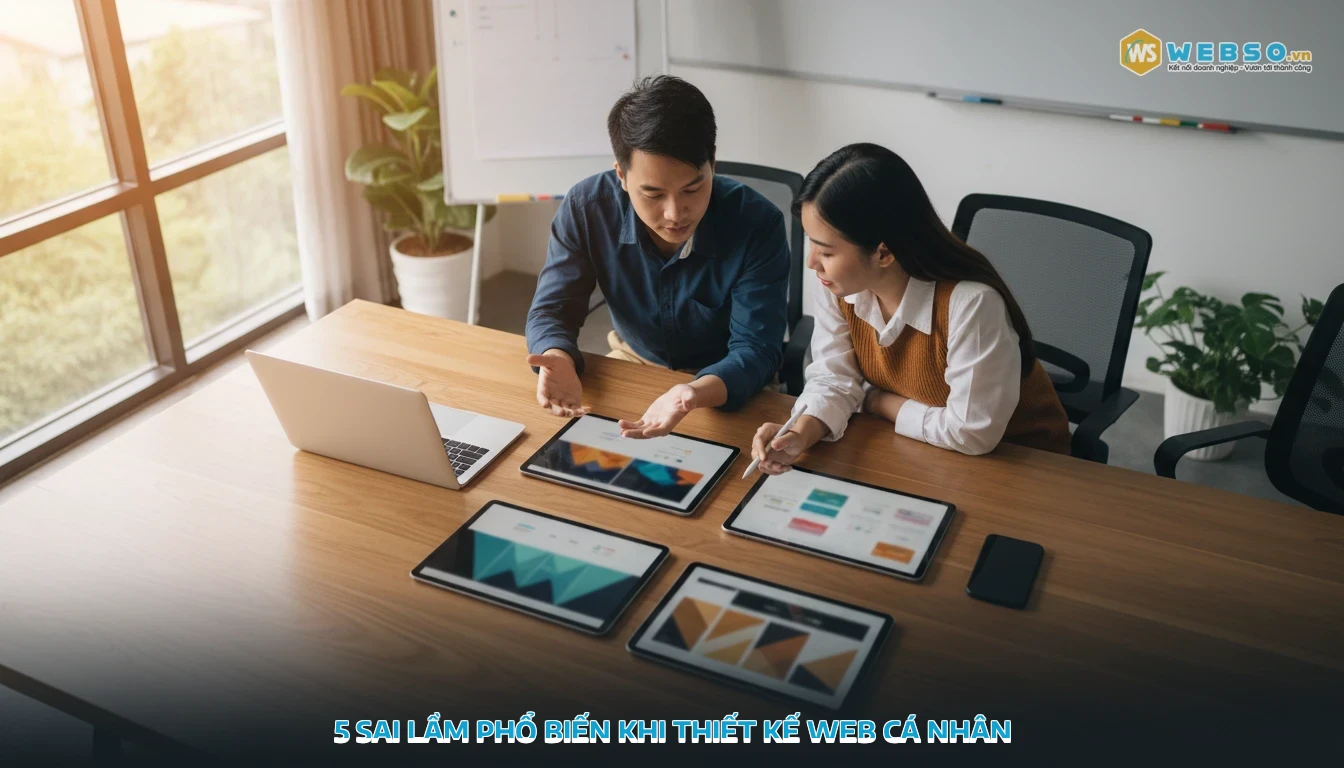 mẫu web cá nhân - 5 sai lầm phổ biến khi thiết kế web cá nhân