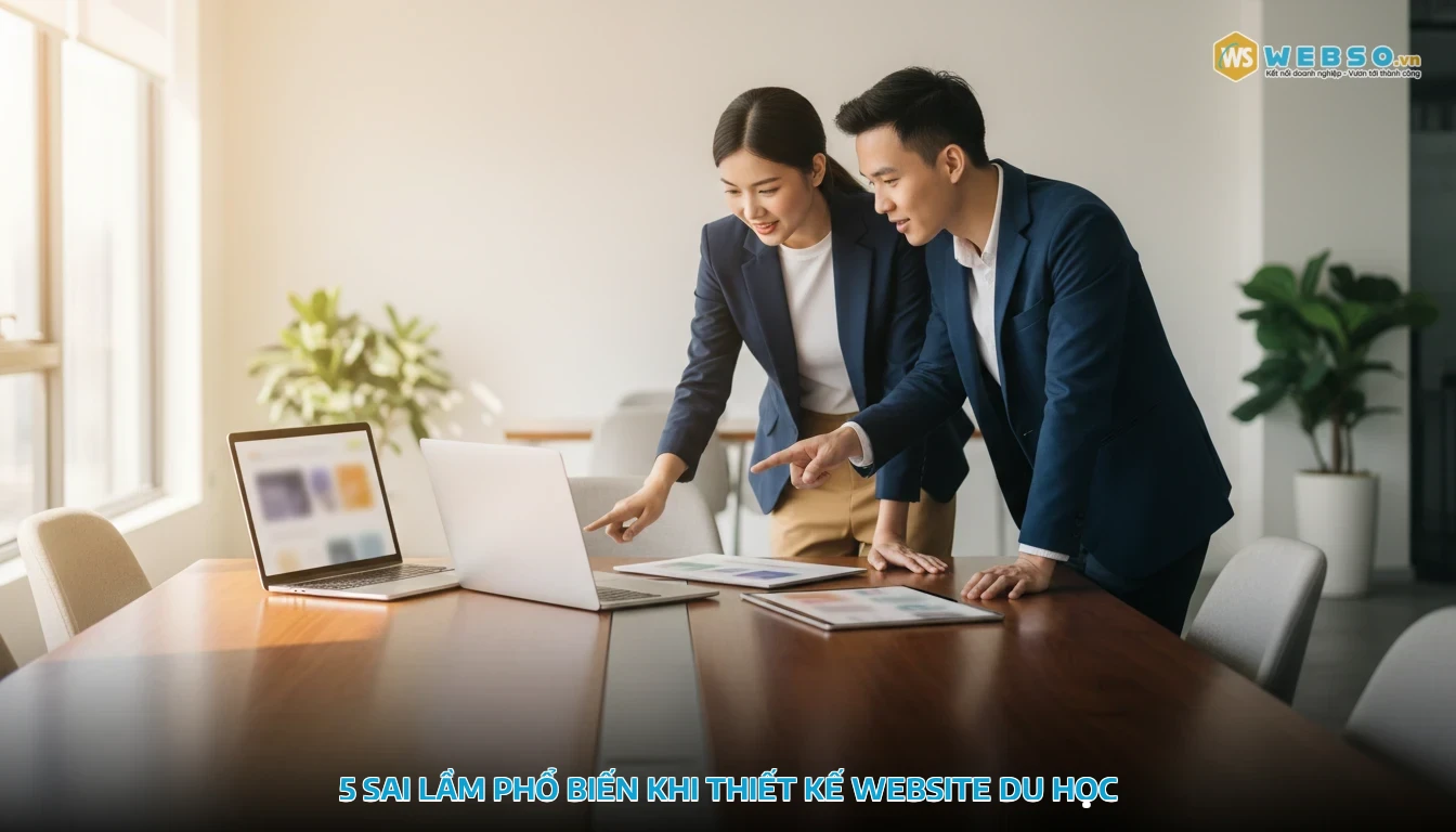 mẫu website du học - 5 sai lầm phổ biến khi thiết kế website du học