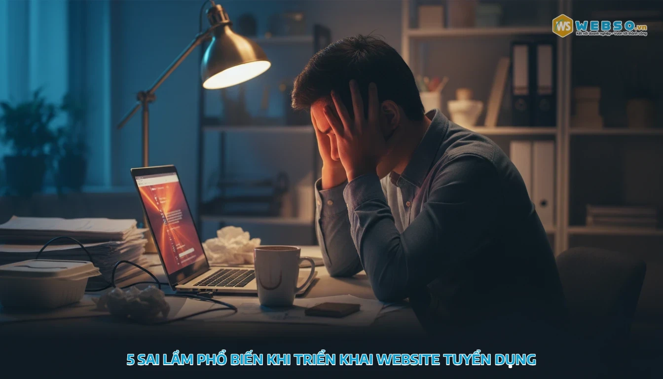mẫu website tuyển dụng - 5 sai lầm phổ biến khi triển khai website tuyển dụng