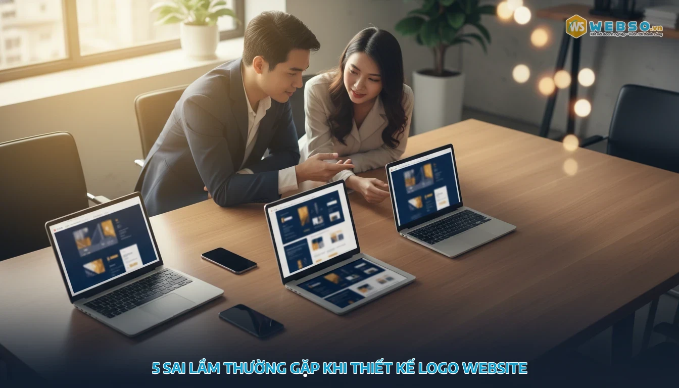 thiết kế logo cho website - 5 sai lầm thường gặp khi thiết kế logo website
