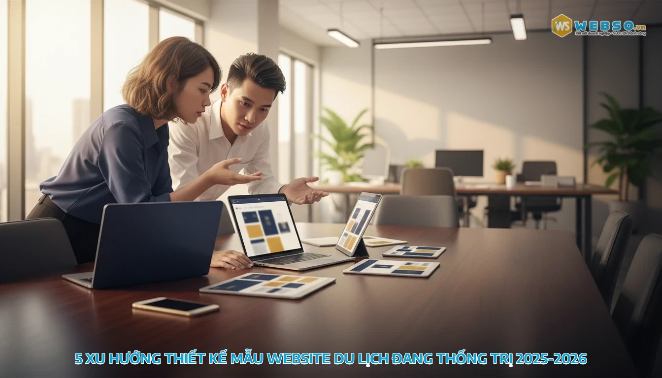 mẫu website du lịch - 5 xu hướng thiết kế mẫu website du lịch đang thống trị 2025-2026
