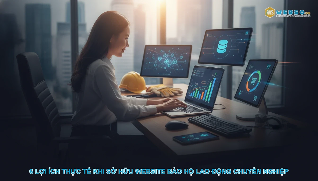 Thiết kế website bảo hộ lao động - 6 lợi ích thực tế khi sở hữu website bảo hộ lao động chuyên nghiệp