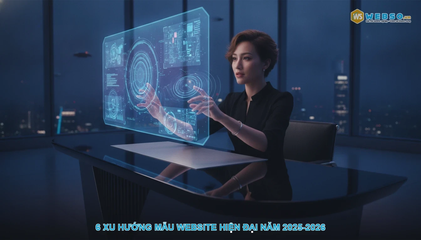 Mẫu website - 6 xu hướng mẫu website hiện đại năm 2025-2026