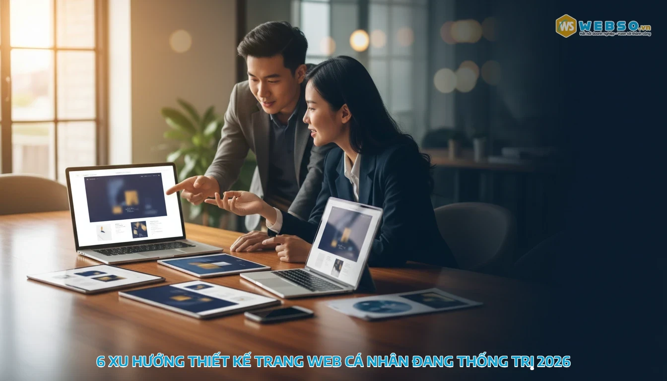 thiết kế trang web cá nhân - Xu hướng thiết kế trang web cá nhân 2026