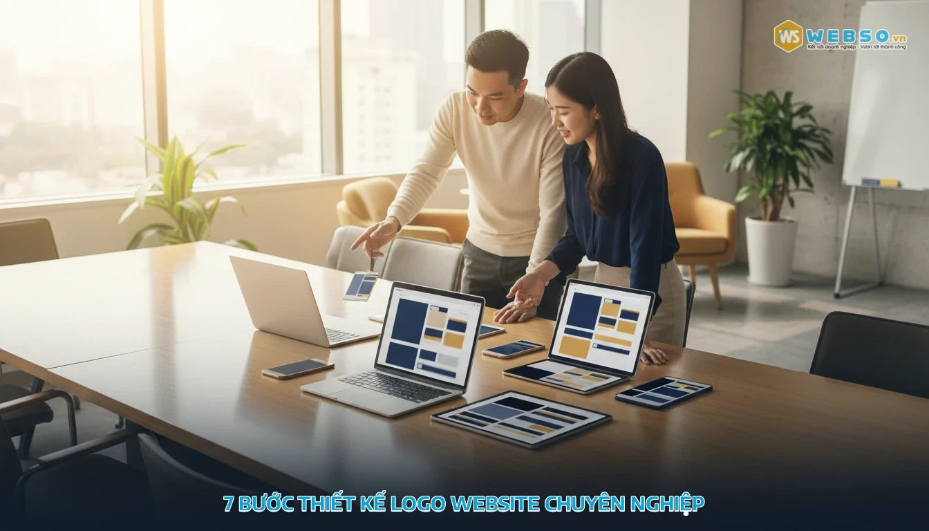 thiết kế logo cho website - 7 bước thiết kế logo website chuyên nghiệp