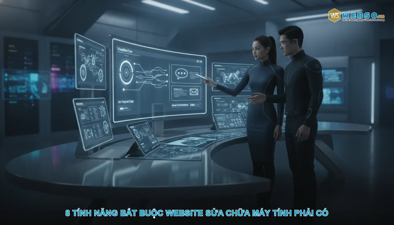 Thiết kế website sửa chữa bảo trì máy tính - 8 tính năng bắt buộc website sửa chữa máy tính phải có