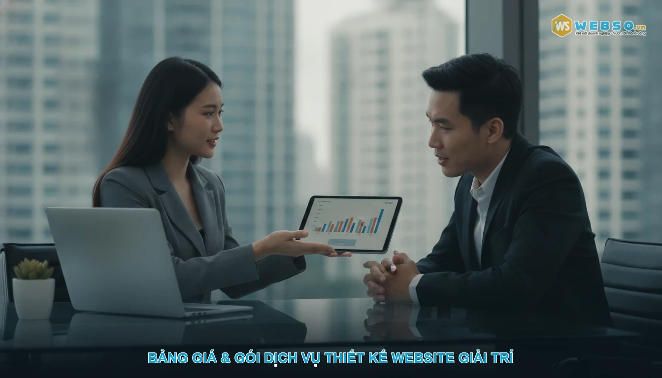 Thiết kế website giải trí - Bảng Giá & Gói Dịch Vụ Thiết Kế Website Giải Trí