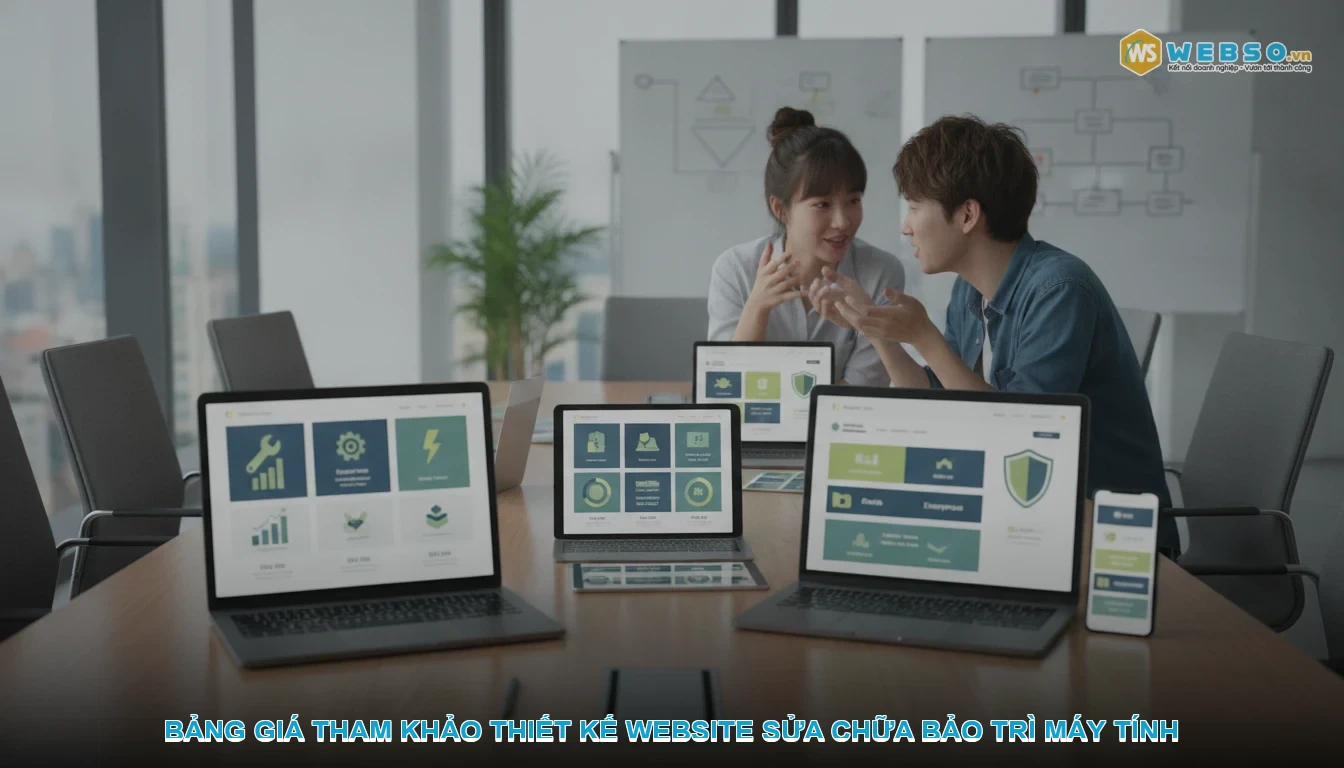 Thiết kế website sửa chữa bảo trì máy tính - Bảng giá tham khảo thiết kế website sửa chữa bảo trì máy tính
