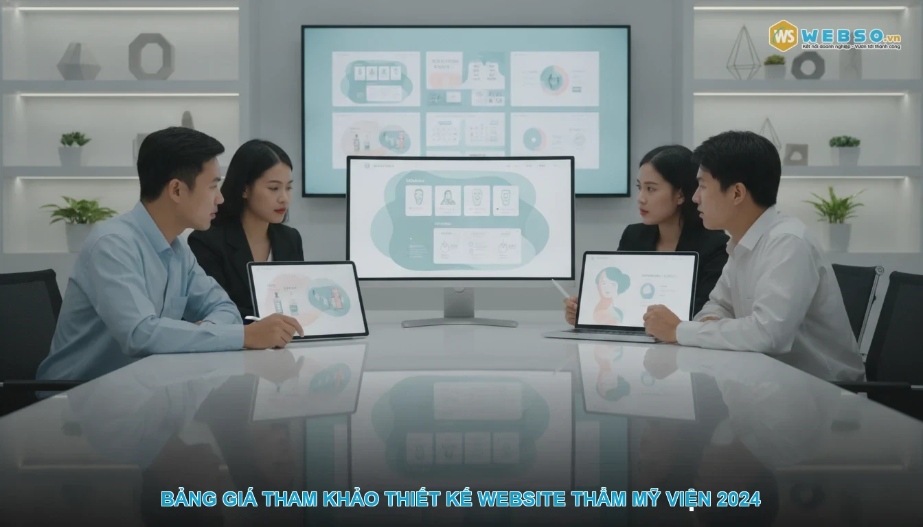 Thiết kế website thẩm mỹ viện - Bảng giá tham khảo thiết kế website thẩm mỹ viện 2024