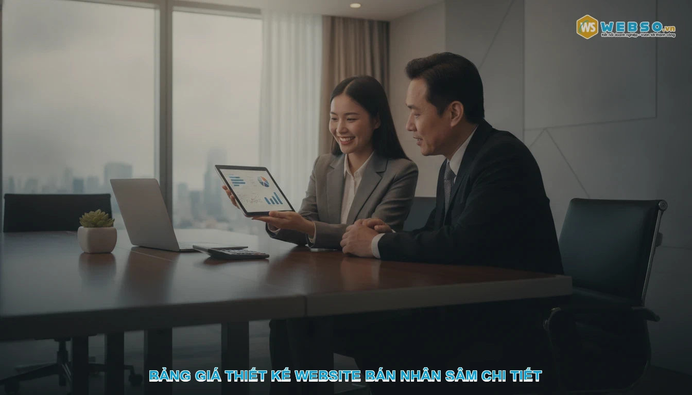 Thiết kế website bán nhân sâm - Bảng giá thiết kế website bán nhân sâm chi tiết