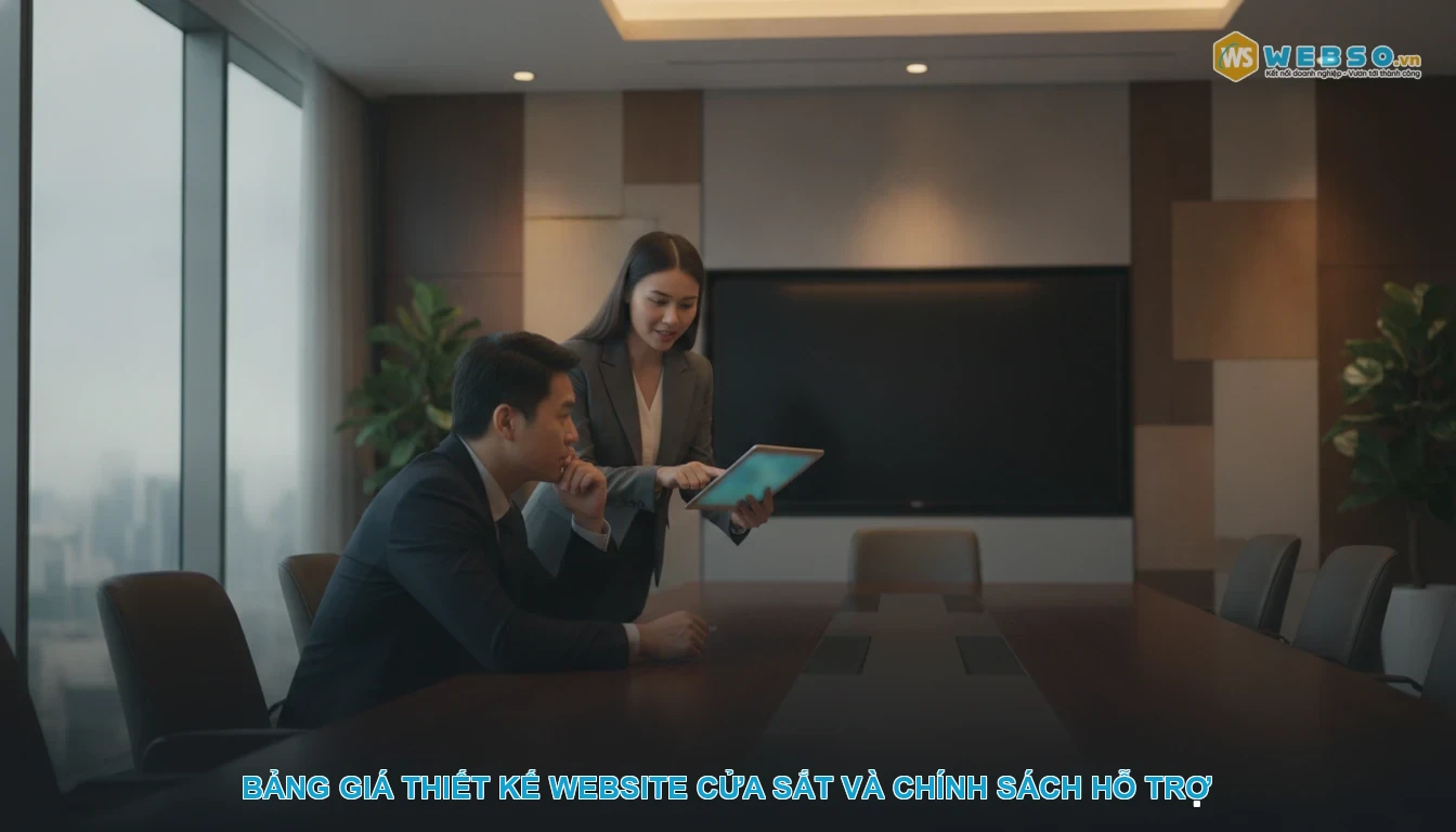 Thiết kế website cửa sắt - Bảng giá thiết kế website cửa sắt và chính sách hỗ trợ