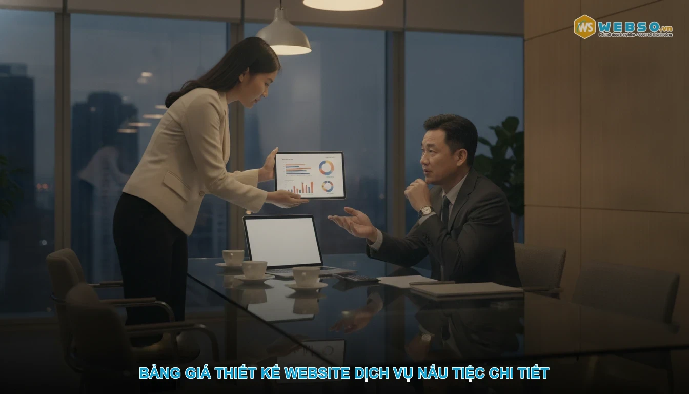 Thiết kế website dịch vụ nấu tiệc - Bảng giá thiết kế website dịch vụ nấu tiệc chi tiết