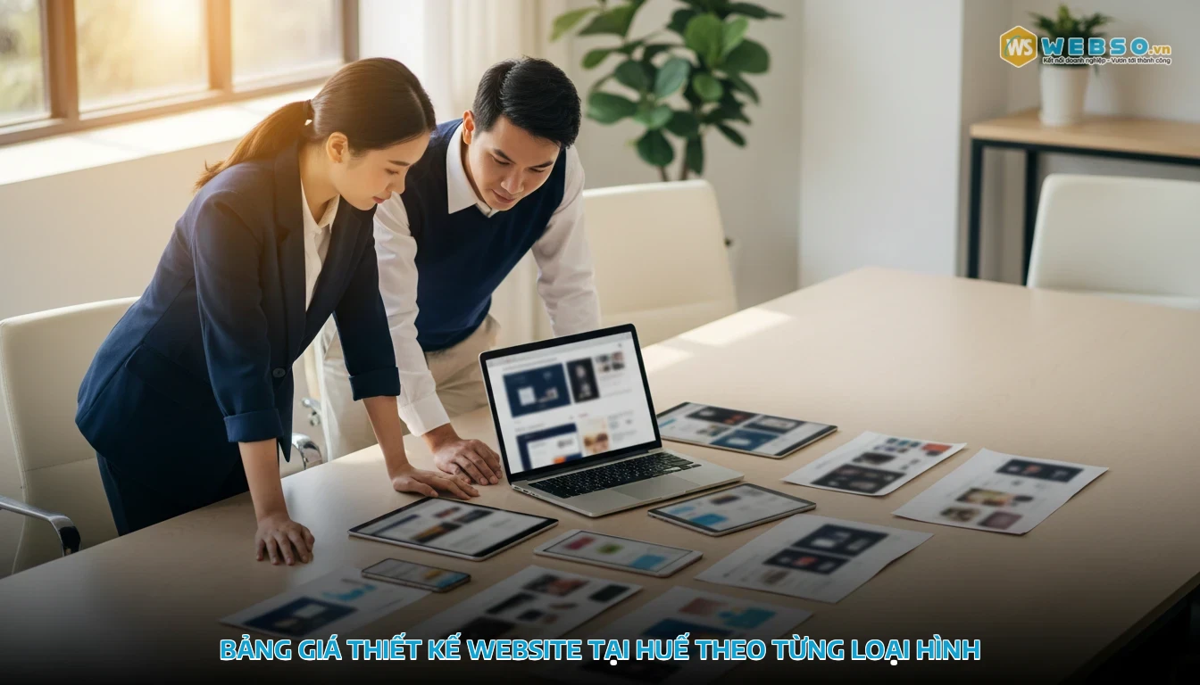 thiết kế website tại huế - Bảng giá thiết kế website tại Huế theo từng loại hình