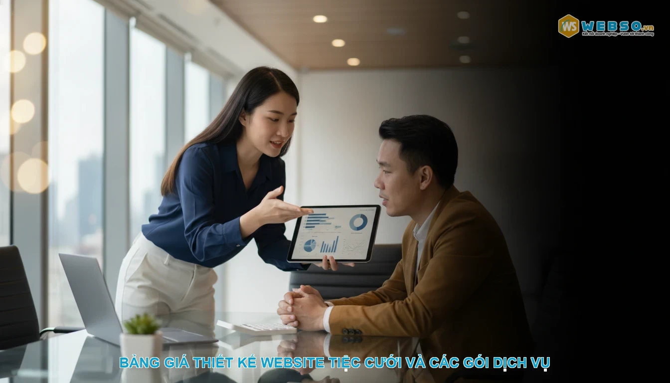 Thiết kế website tiệc cưới - Bảng giá thiết kế website tiệc cưới và các gói dịch vụ
