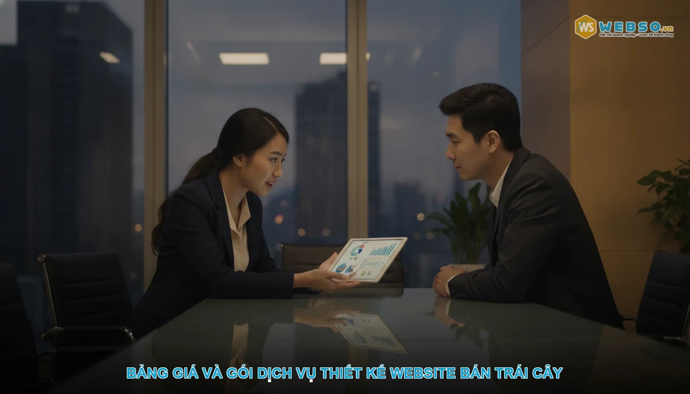 Thiết kế website bán hoa quả, trái cây - Bảng giá và gói dịch vụ thiết kế website bán trái cây