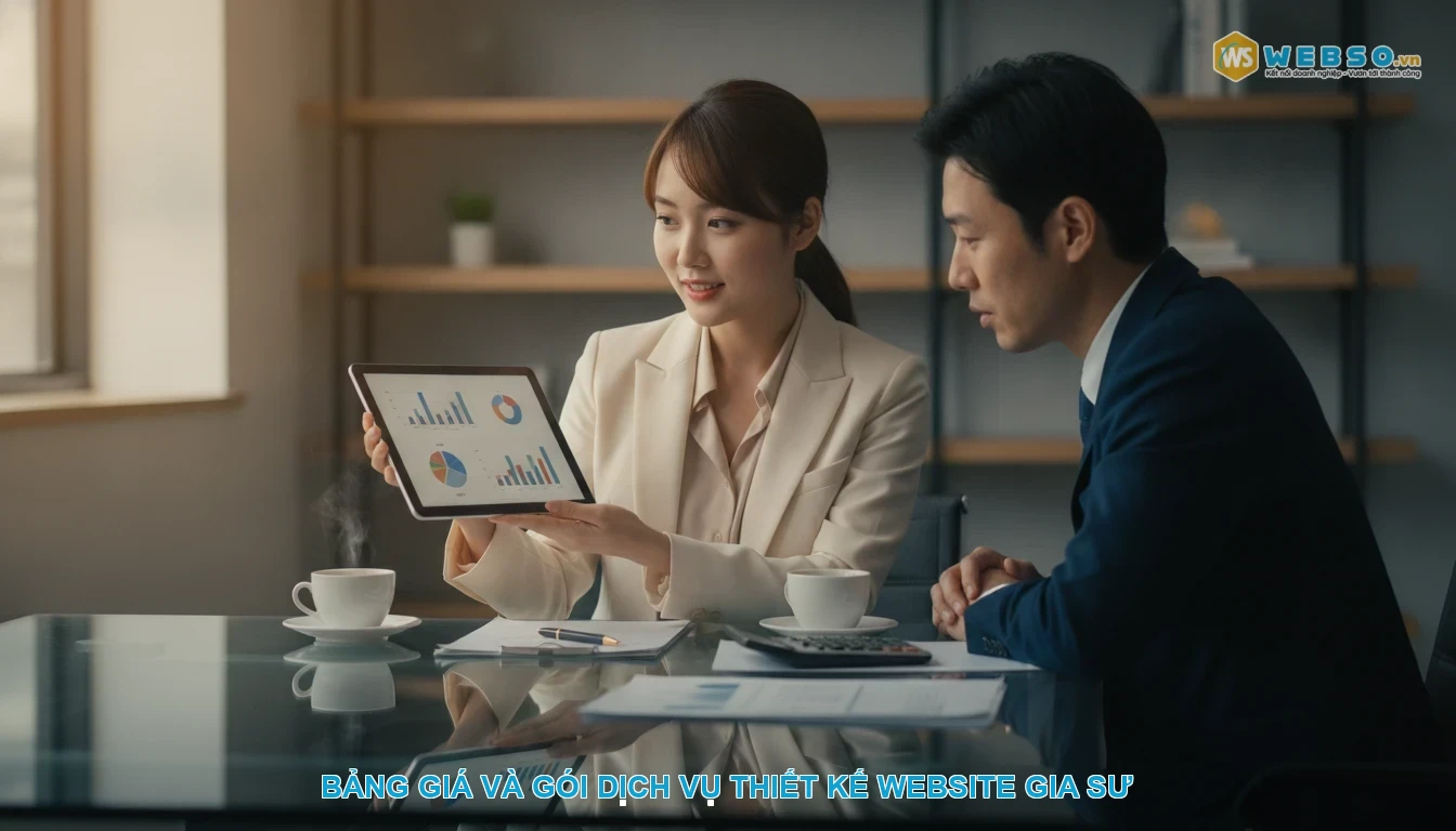 Thiết kế website trung tâm gia sư - Bảng giá và gói dịch vụ thiết kế website gia sư