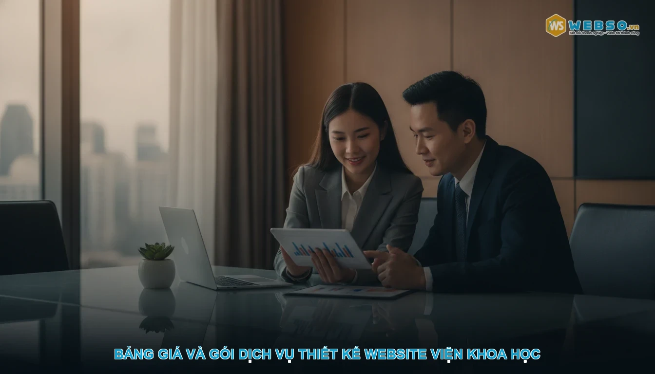 Thiết kế website viện khoa học - Bảng giá và gói dịch vụ thiết kế website viện khoa học