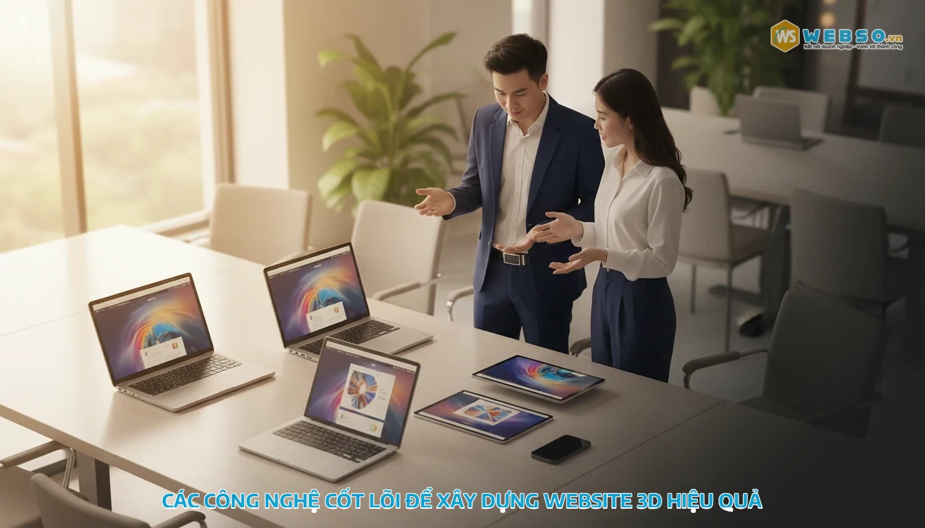 thiết kế website 3d - Các công nghệ cốt lõi để xây dựng website 3D hiệu quả